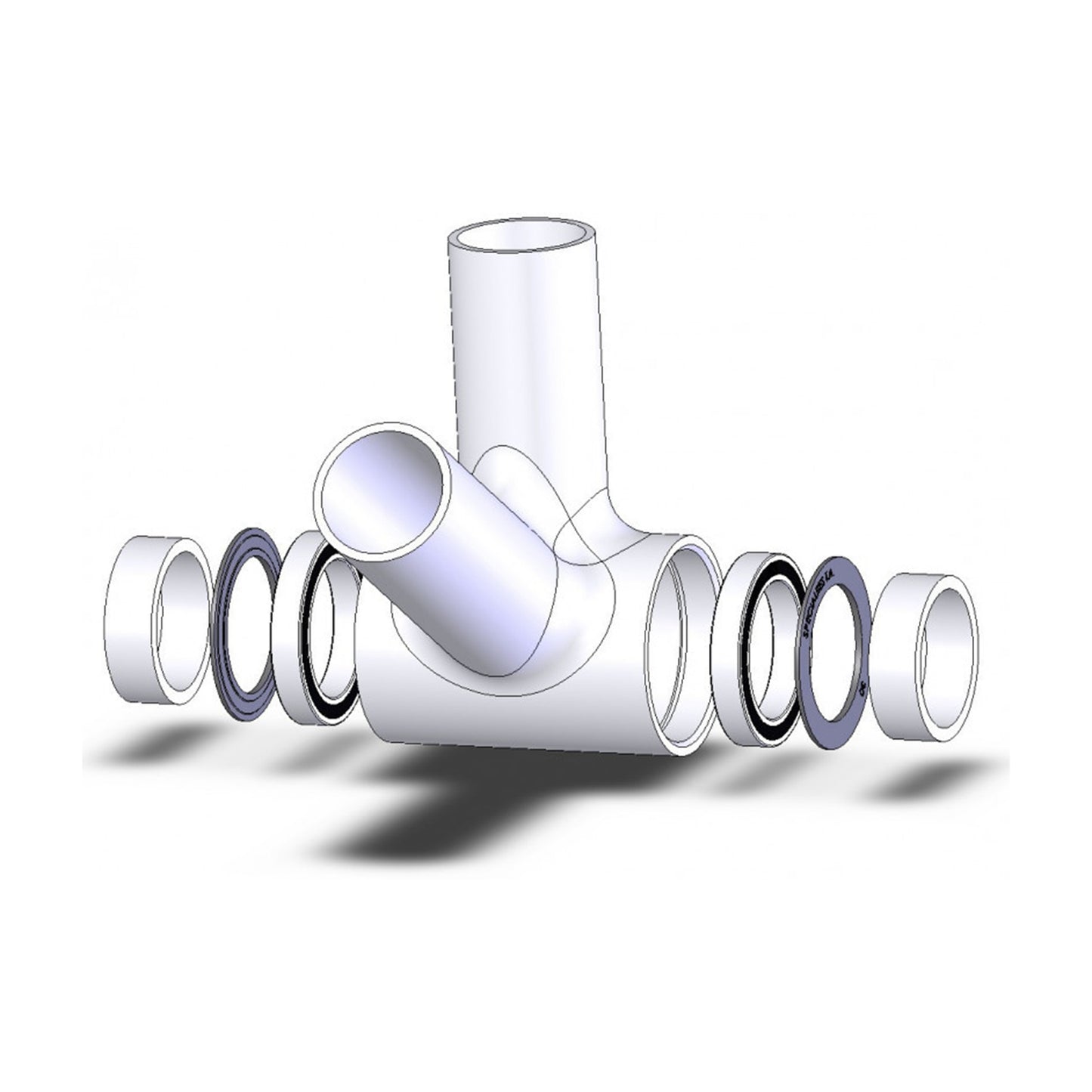 Cuvette intégrée boîtier route à emboîter-bb30 Ta pour Sram diam 42 pour axe 30mm pour boîte de 68-73mm
