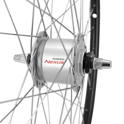 Velox 700x35 ER10 VTC Rim Brake Front Wheel with Shimano Dynamo