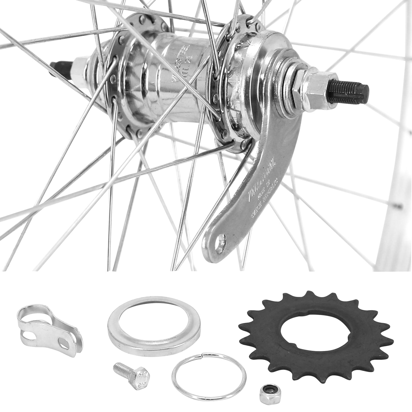 City Velox 700x35 rear wheel, coaster brake, single speed