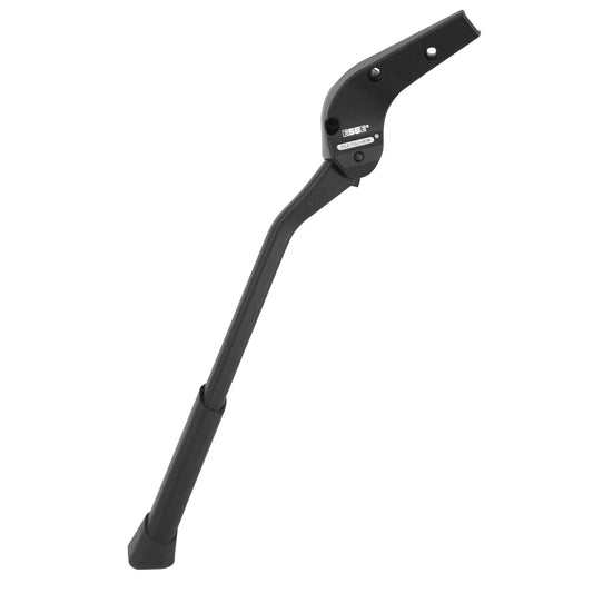 Pletscher Adjustable 26-29" Rear Side Bike Kickstand 210-375mm Chainstay/Seatstay Mount Black Aluminum - 50kg Capacity