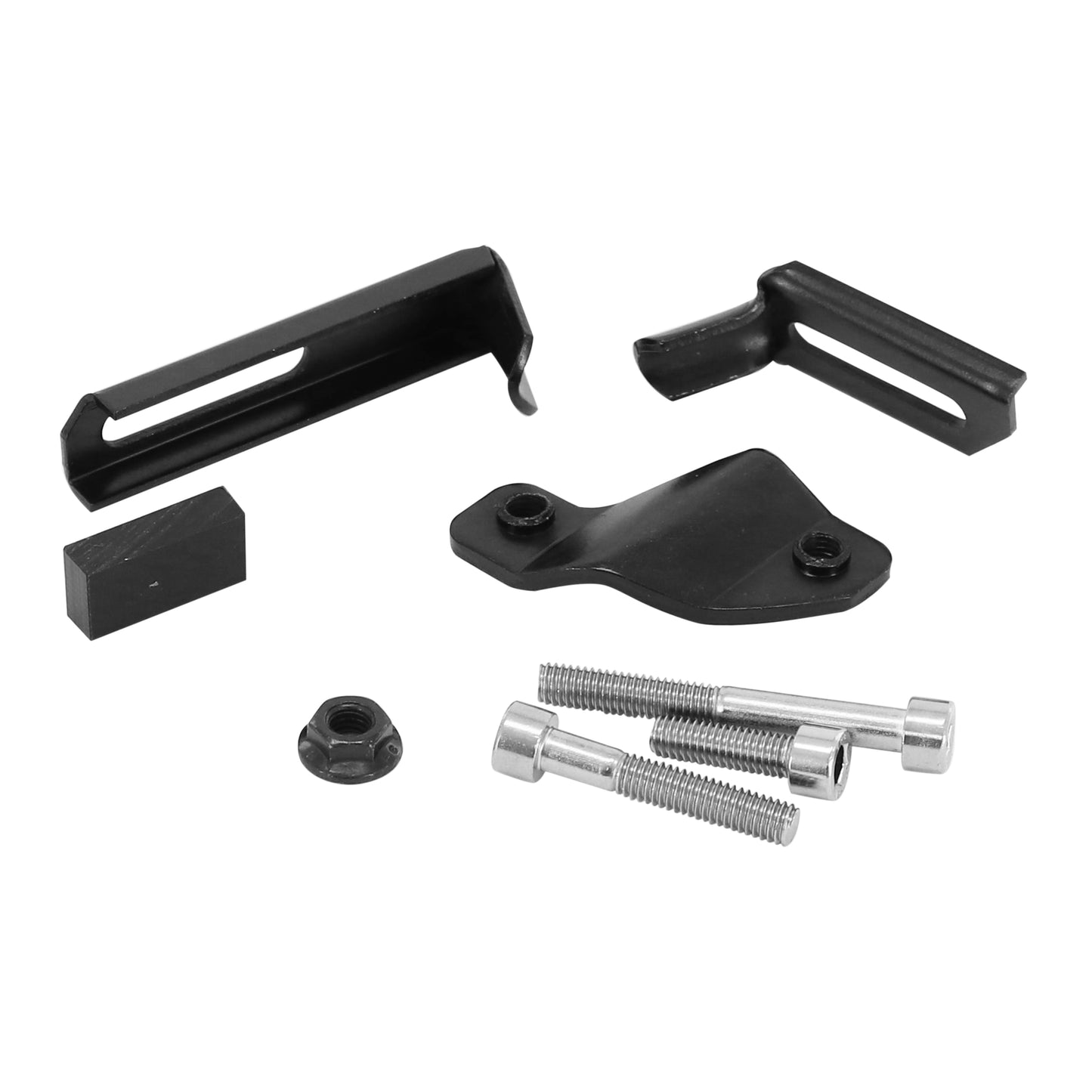 Pletscher Adjustable 26-29" Rear Side Bike Kickstand 210-375mm Chainstay/Seatstay Mount Black Aluminum - 50kg Capacity