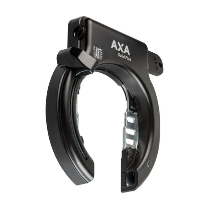 Antivol vélo fer à cheval Axa solid noir avec câble plug diam 10 mm 1.50m - sécurité niveau 11-15