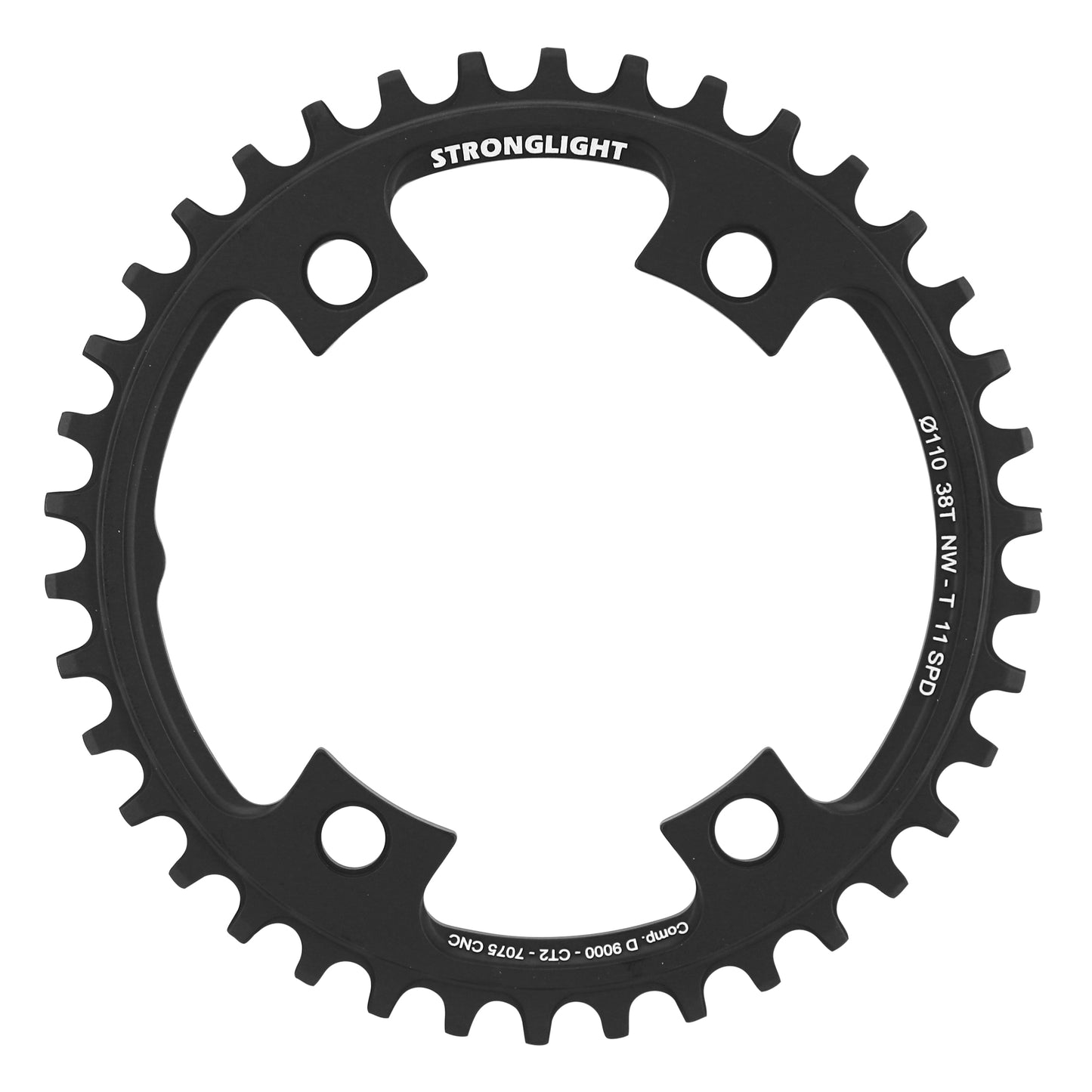 Plateau gravel Stronglight CT2 4 bras D110 pour Ultegra 38D