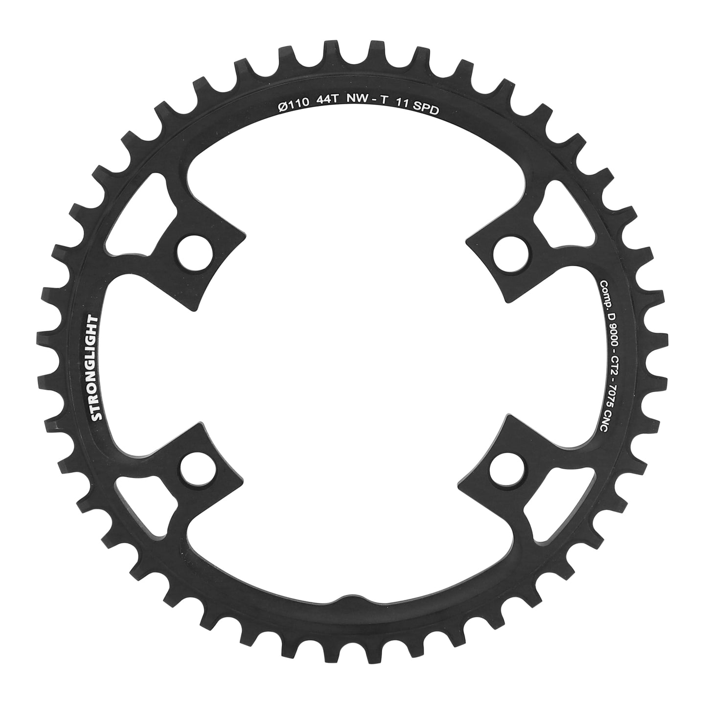 Plateau gravel Stronglight CT2 4 bras D110 pour Ultegra 44D