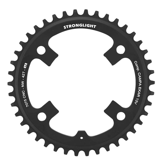 Plateau gravel Stronglight CT2 4 bras D123 pour Campagnolo Ekar 42D