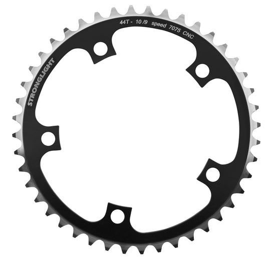 Plateau route Stronglight D130 44D int Shimano noir 9-10V