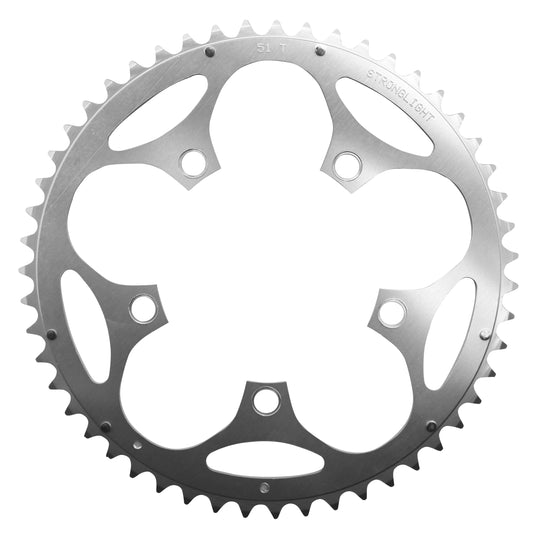 Plateau route Stronglight Dural D110 51D ext Shimano argent 8-9V