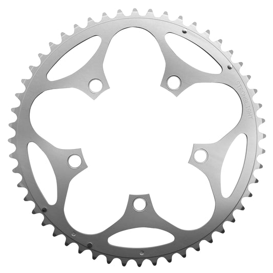 Plateau route Stronglight Dural D110 52D ext Shimano argent 8-9V