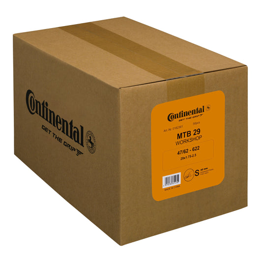 Chambre à air vélo 29 x 1.75-2.50 Continental valve presta obus démontable (carton de 50 pièces)