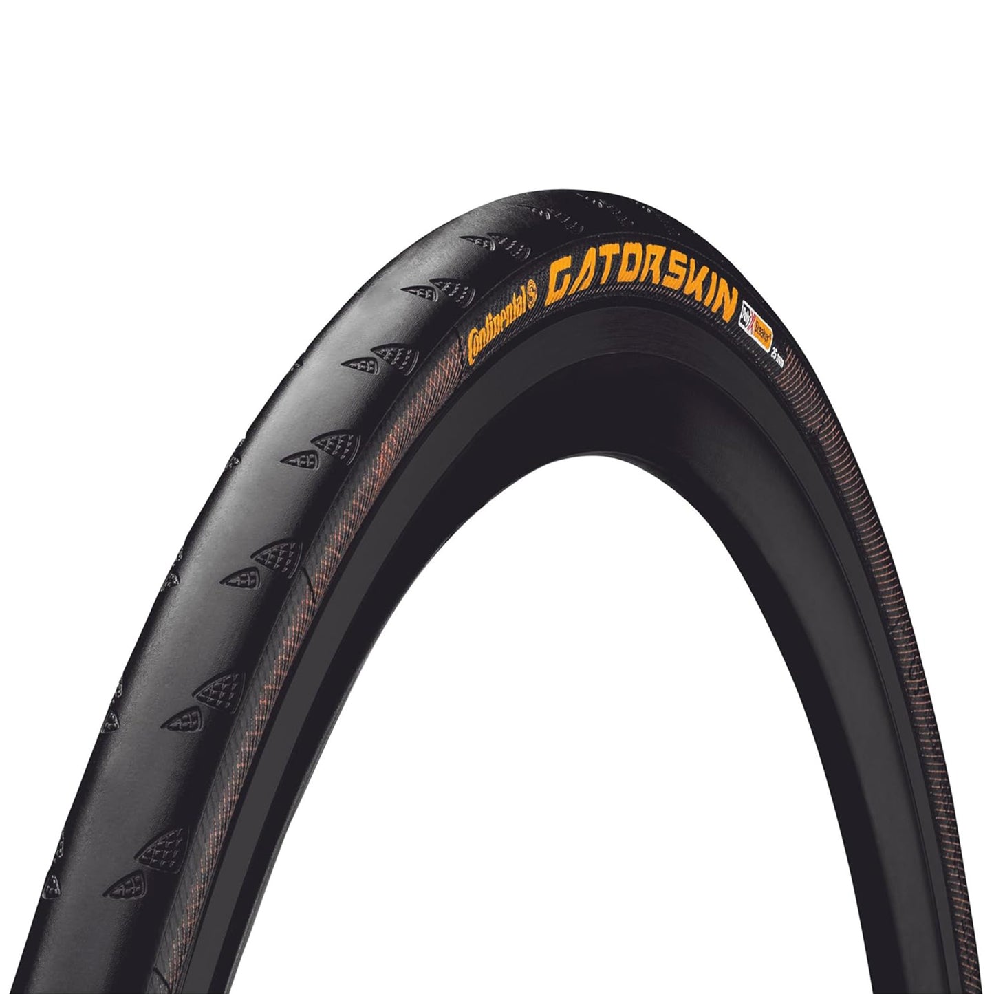 Pneu Route 700 X 25 Continental Gatorskin Noir Protection Anti-crevaison TR 180TPI (25-622)