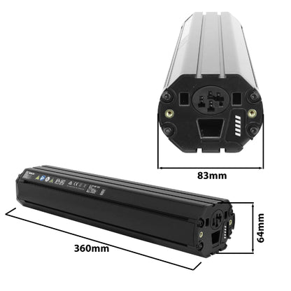 Batterie Bosch cadre 400Wh PowerTube 400 horizontal BBP282