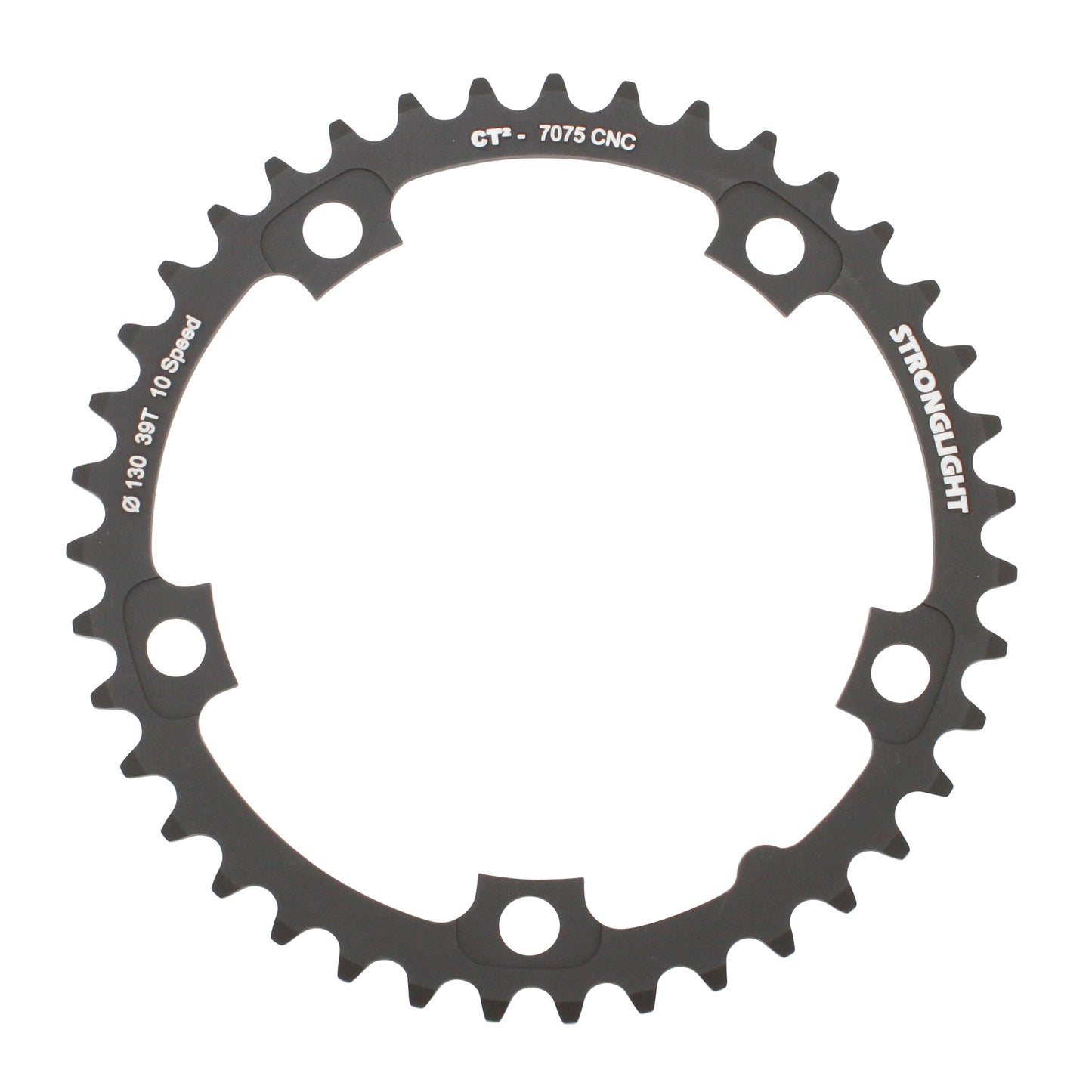 Plateau route Stronglight CT2 D130 pour Ultegra 6700 39D int 10V