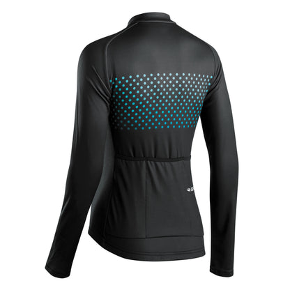 Maillot vélo femme Gist ML pois vert