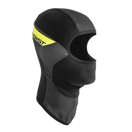 Cagoule / passe montagne inside hiver noir déco jaune fluo Gist (5941)