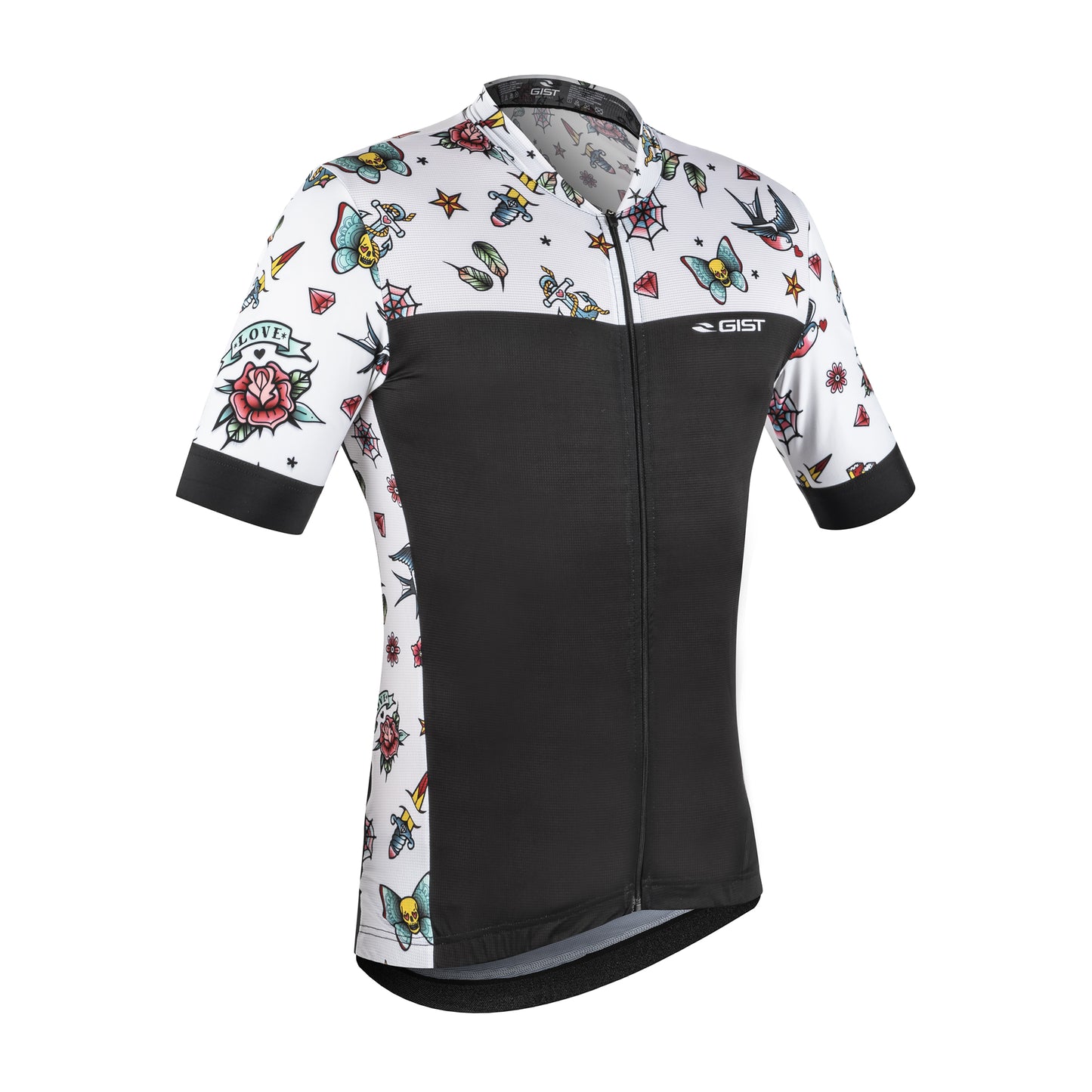 Maillot vélo homme Gist Tatoo MC blanc