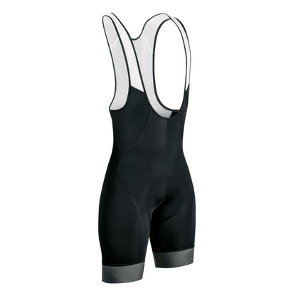 Gist Climber Bib Shorts, 3-Density Chamois, Black with Grey Edges (5114)