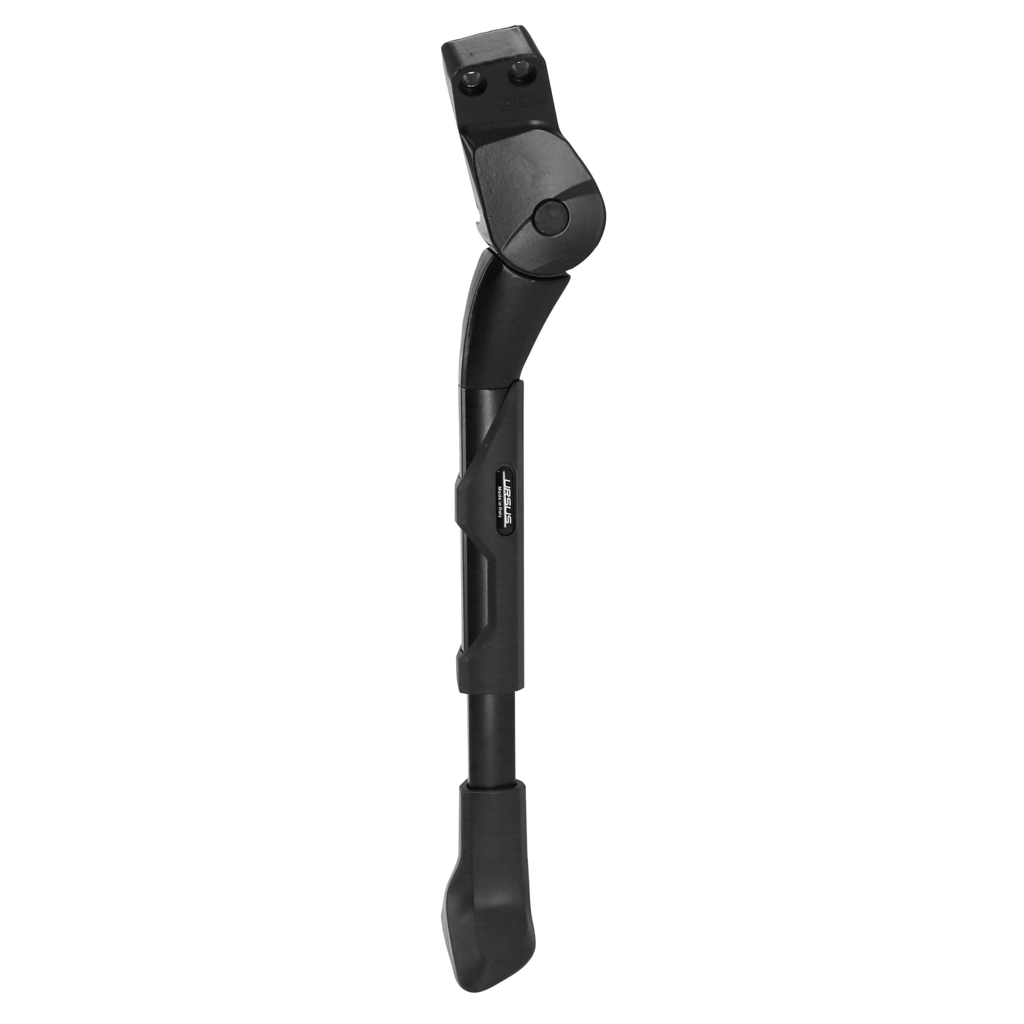 Béquille vélo latérale arrière Ursus king evo rear 24-28'' noir réglable fixation 2 vis sur base entraxe 18mm - supporte 35kgs