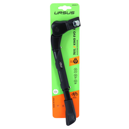 Béquille vélo latérale Ursus king evo xl noir 27.5-29" réglable renforcé - support 35kgs