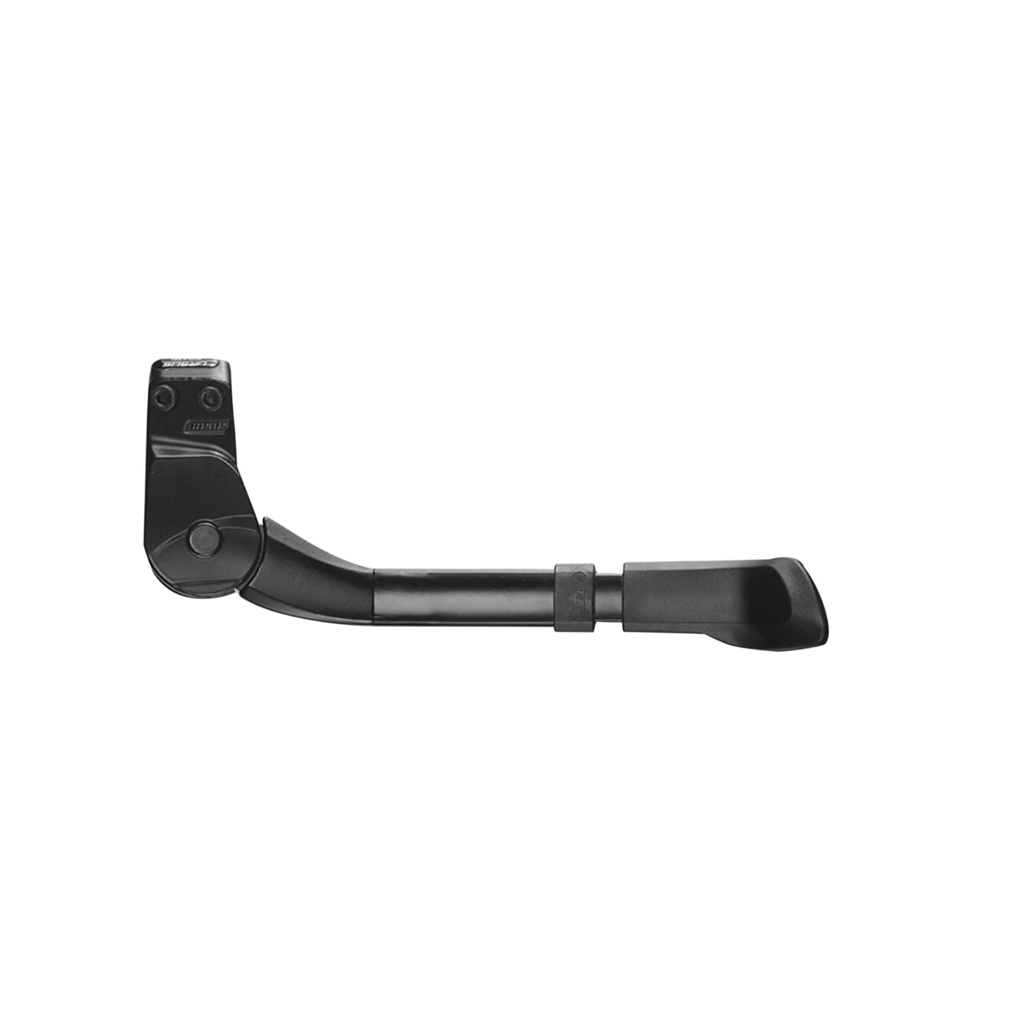 Ursus King Mini 16-20-24'' Black Adjustable Rear Side Kickstand, 2-Bolt Chainstay Mount, 18mm Hole Spacing - Supports 35kgs