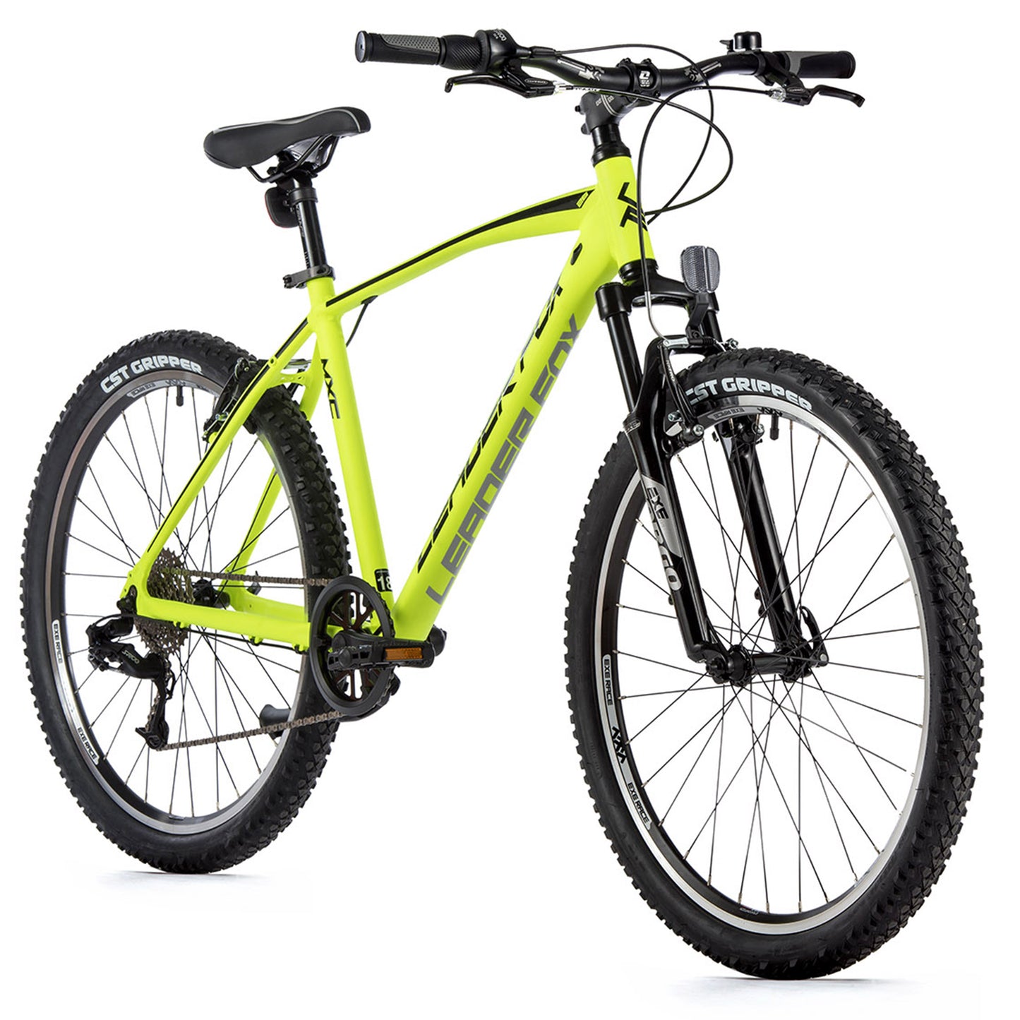 26-inch Leader Fox MXC Men's Fluorescent Yellow 8-Speed Hardtail Mountain Bike