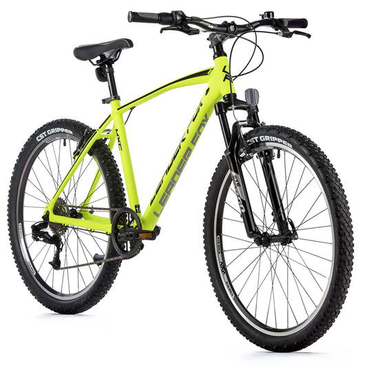 26-inch Leader Fox MXC Men's Fluorescent Yellow 8-Speed Hardtail Mountain Bike