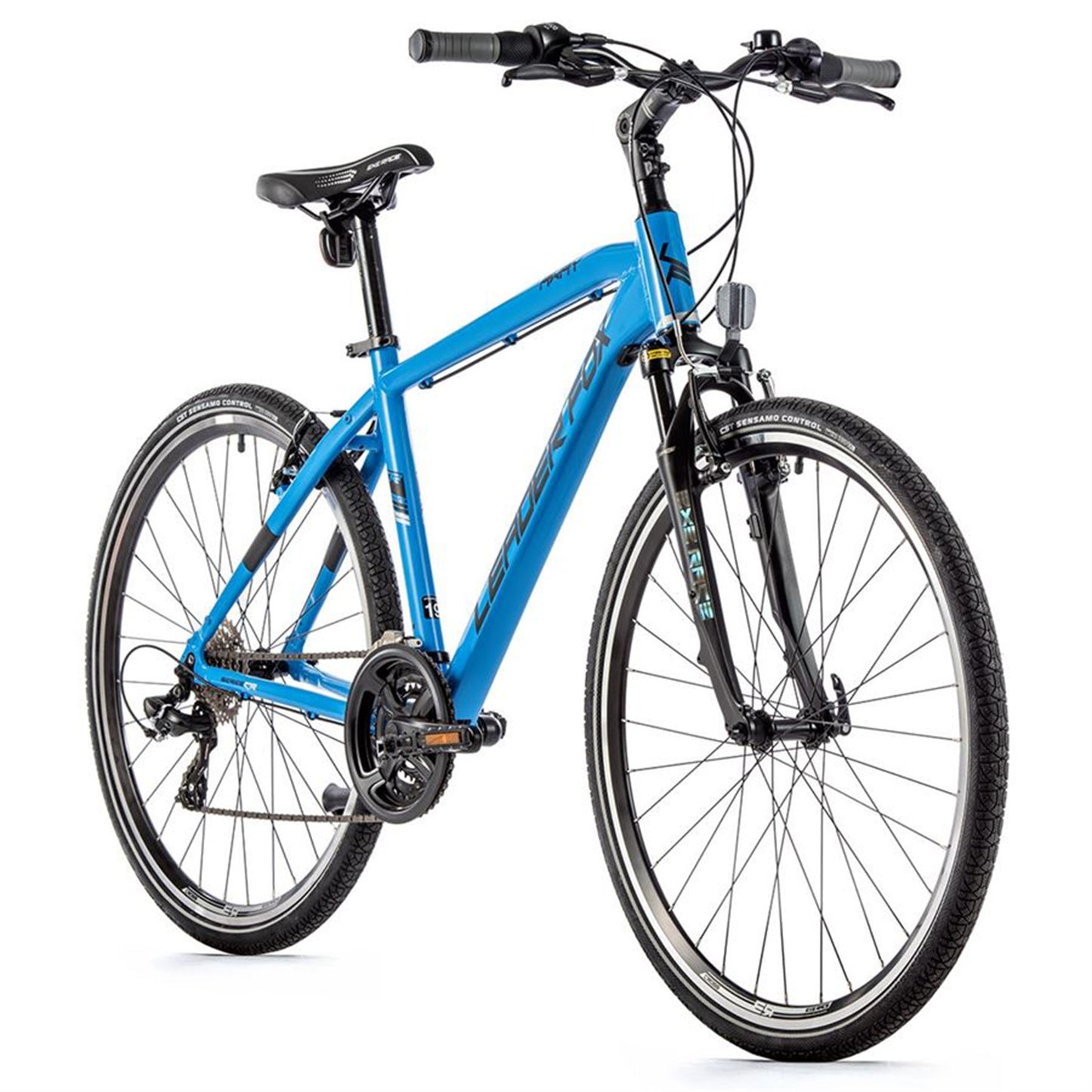 Vélo musculaire VTC 28 Leader Fox Away homme bleu mat 7V