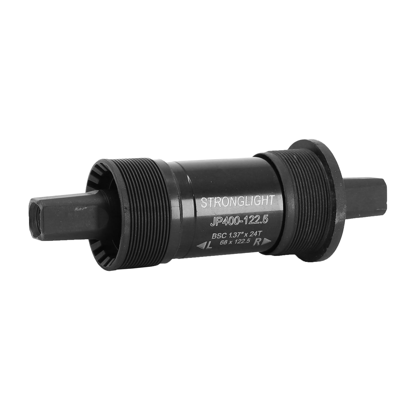 Boîtier pédalier Stronglight carré jp400 cuvettes plastiques 122mm filetage anglais - bsc - 1,37x24