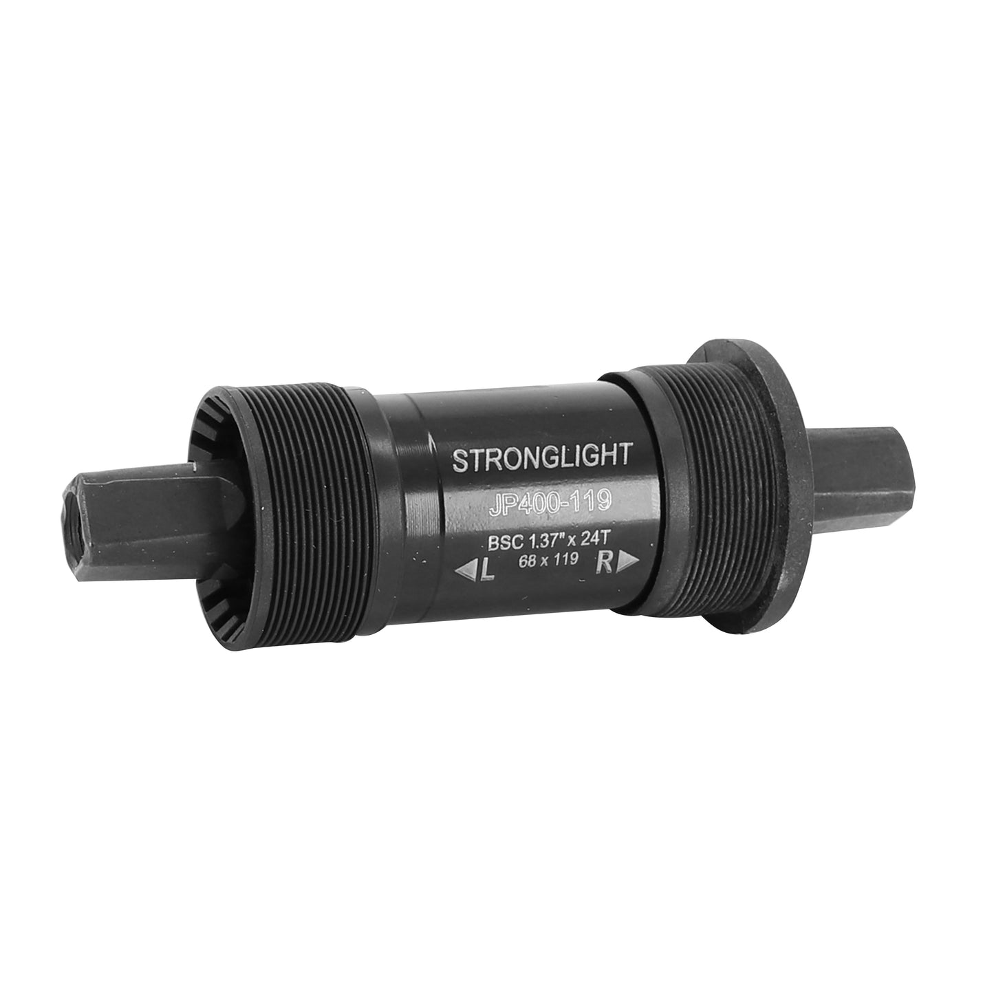 Boîtier pédalier Stronglight carré jp400 cuvettes plastiques 119mm filetage anglais - bsc - 1,37x24