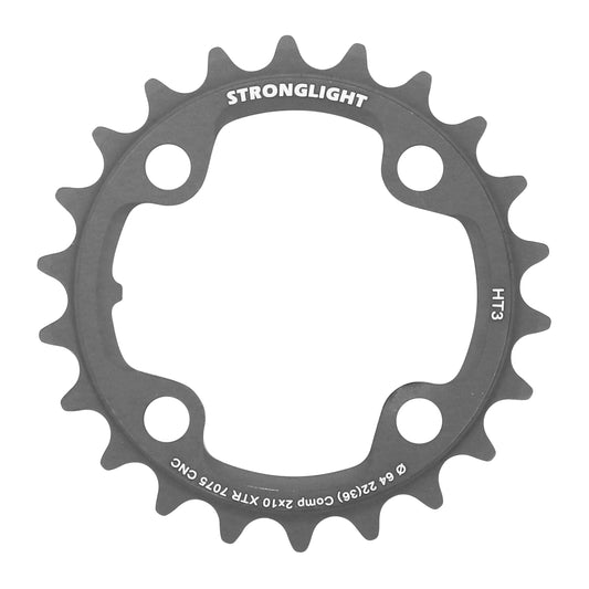 Plateau VTT 4 bras Stronglight D64 pour Shimano XTR M980 int22 10V