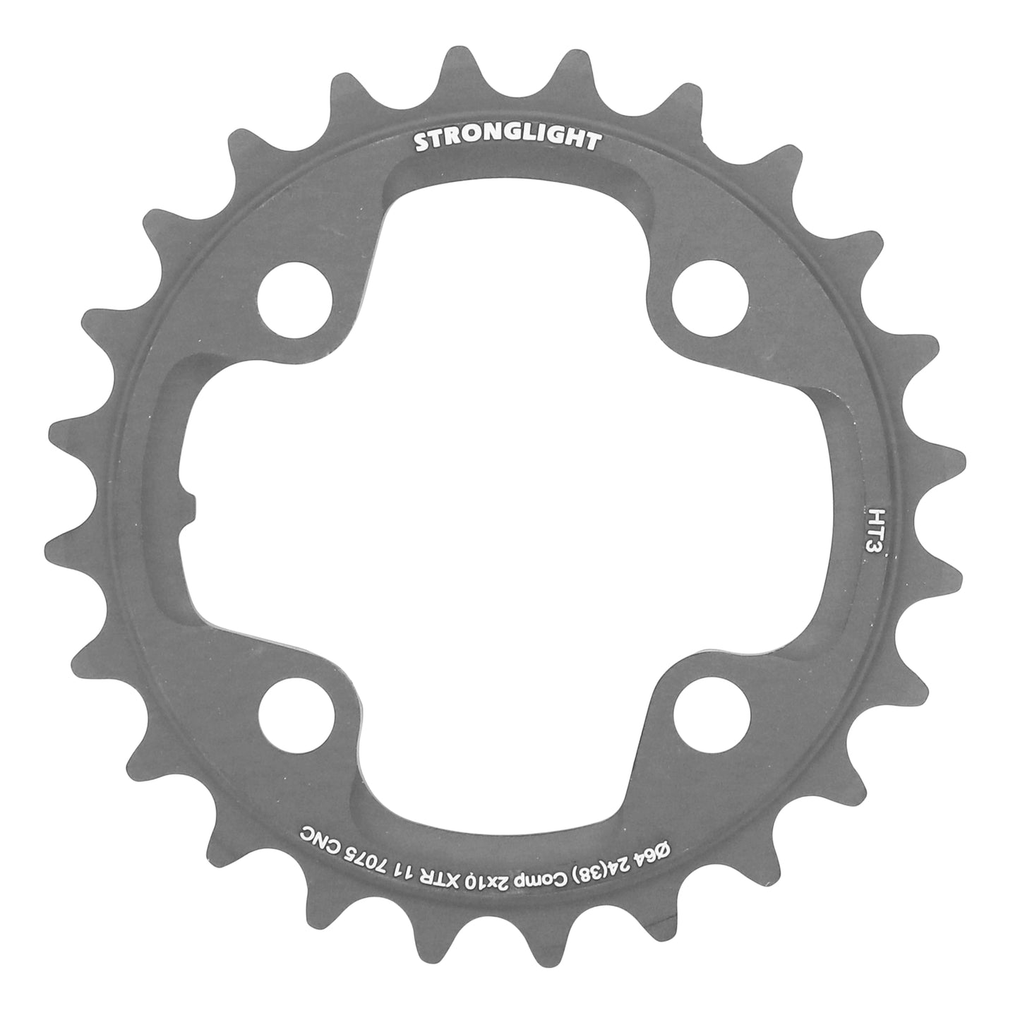 Plateau VTT 4 bras Stronglight D64 pour Shimano XTR M980 int24 10V