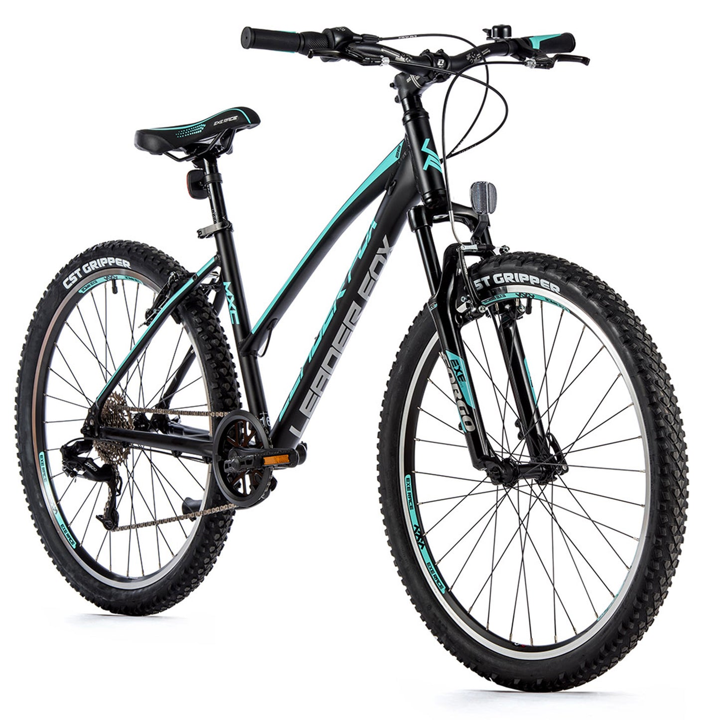 Vélo musculaire VTT 26 Leader Fox MXC femme noir-vert clair 8V