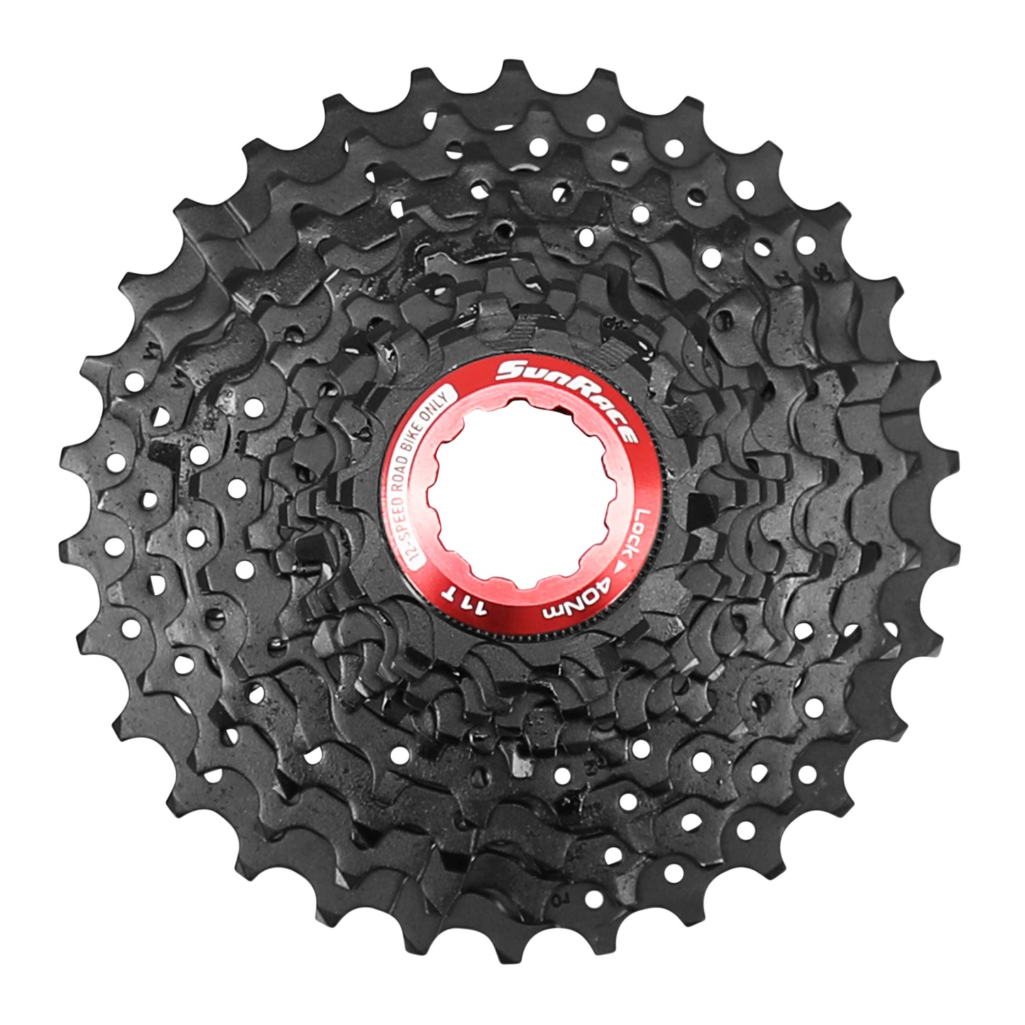 12v Cassette. Sunrace RZ800 11-30 Road Shimano compatible Black