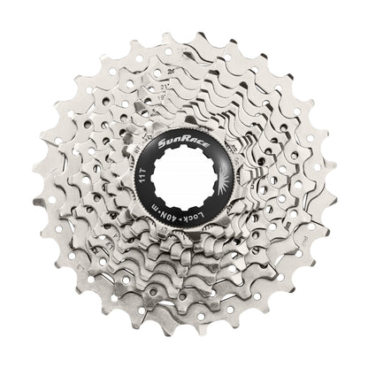 Sunrace RS1 10-speed cassette 11-25 road for Shimano (105 level) metallic silver (11-12-13-14-15-17-19-21-23-25) (1 block + sprockets)