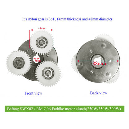 Pignon nylon Bafang roue AR 36V 250W