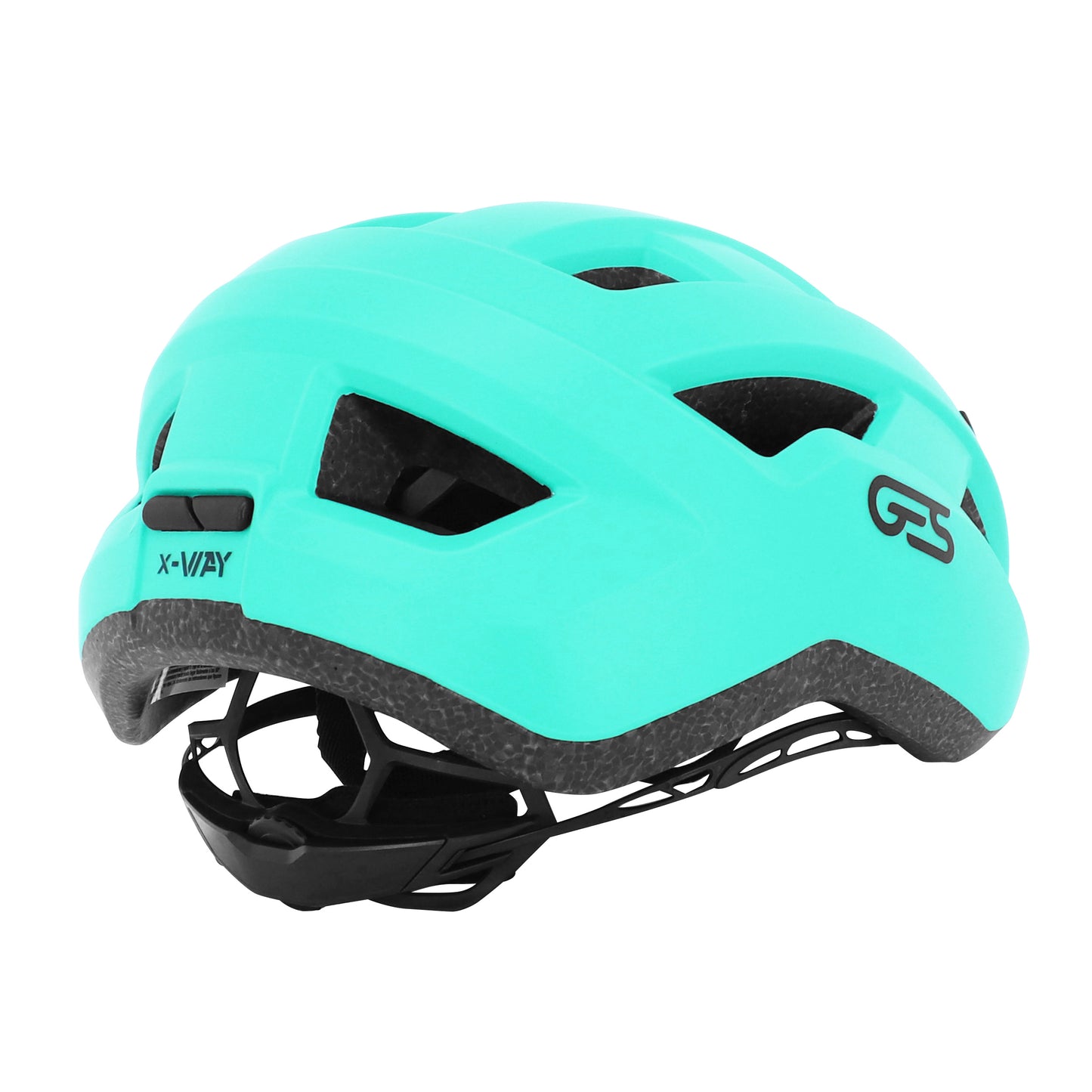 Ges Adult Road-Gravel X-Way Bicycle Helmet Bianchi Green In-Mold Fit-System