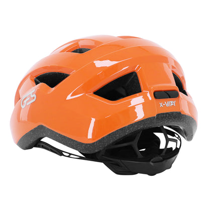 Casque vélo adulte Ges route-gravel x-way orange in-mold fit-système