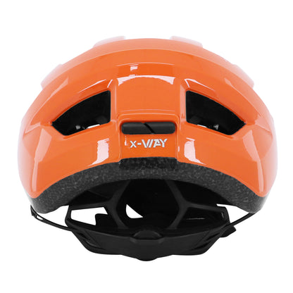 Casque vélo adulte Ges route-gravel x-way orange in-mold fit-système