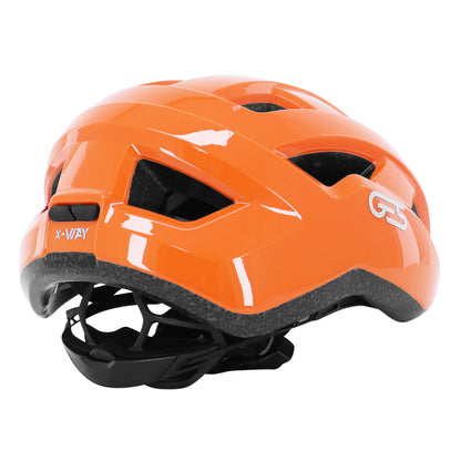 Casque vélo adulte Ges route-gravel x-way orange in-mold fit-système