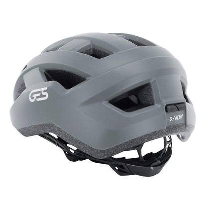 Adult cycling helmet Ges road-gravel x-way metallic grey in-mold fit-system