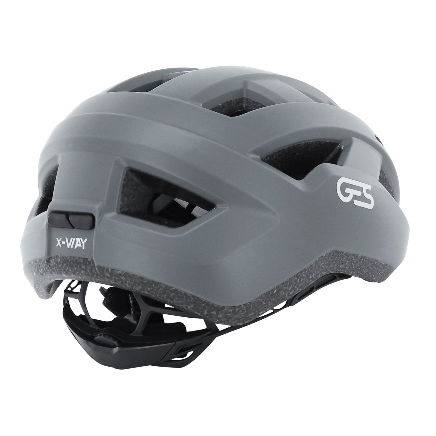 Adult cycling helmet Ges road-gravel x-way metallic grey in-mold fit-system