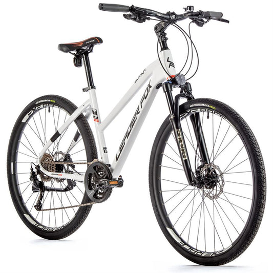 Vélo musculaire VTC 28 Leader Fox Sumava femme blanc mat 9V