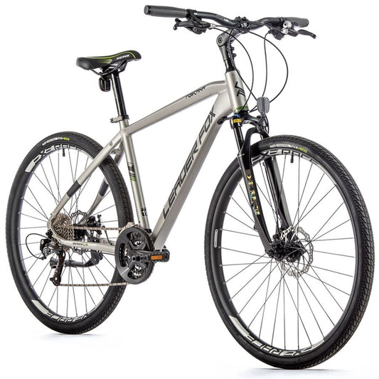 Vélo musculaire VTC 28 Leader Fox Toscana homme argent mat 9V