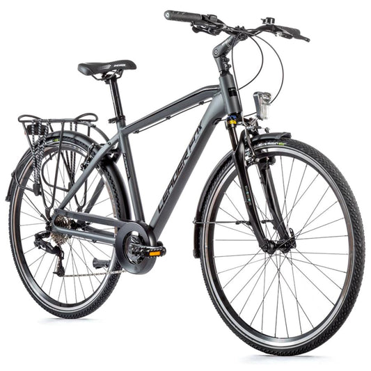 Leader Fox Ferrara Men's 28-inch 8-speed City Bike - Grey