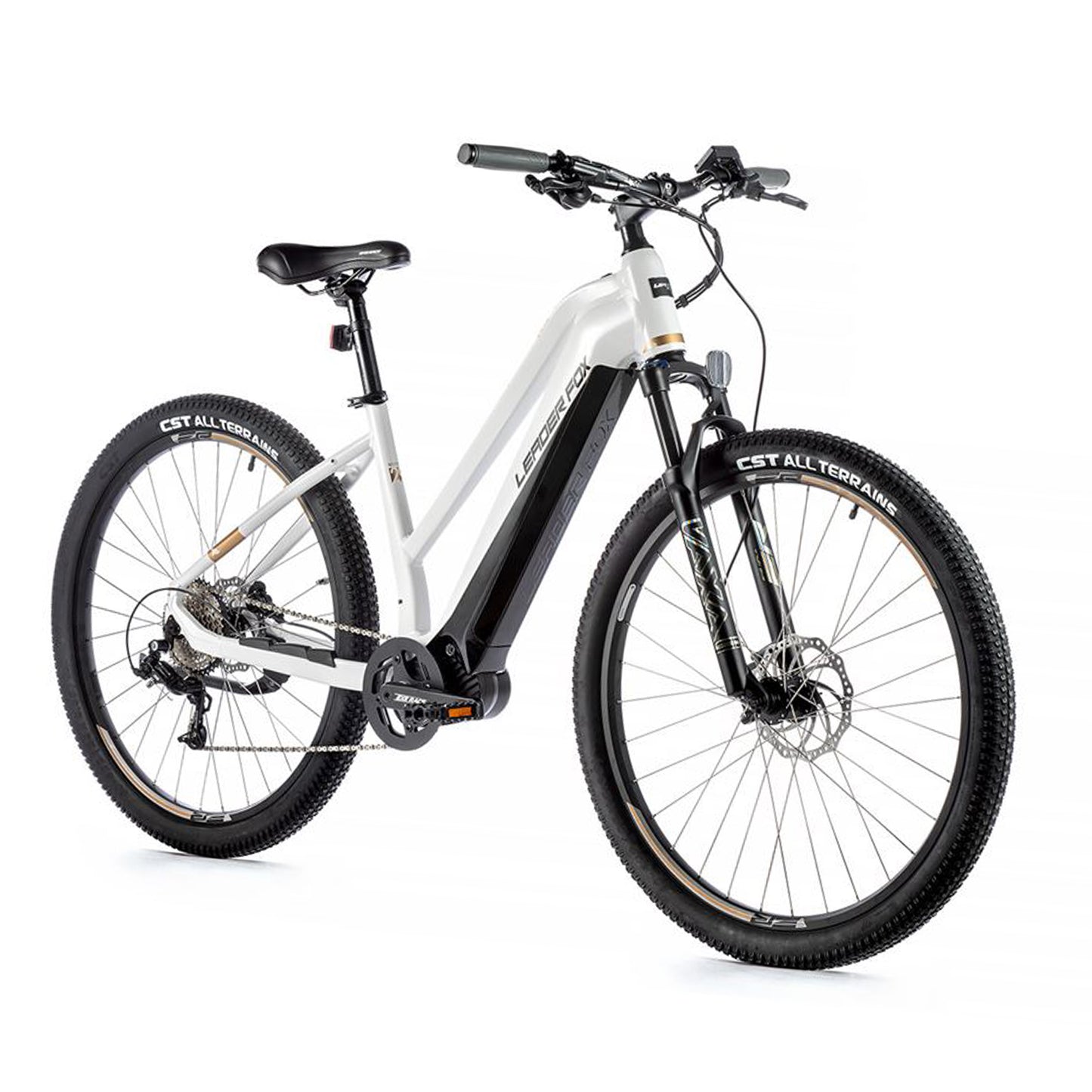 Electric Mountain Bike 29 Leader Fox Swan F white Bafang M300 15Ah