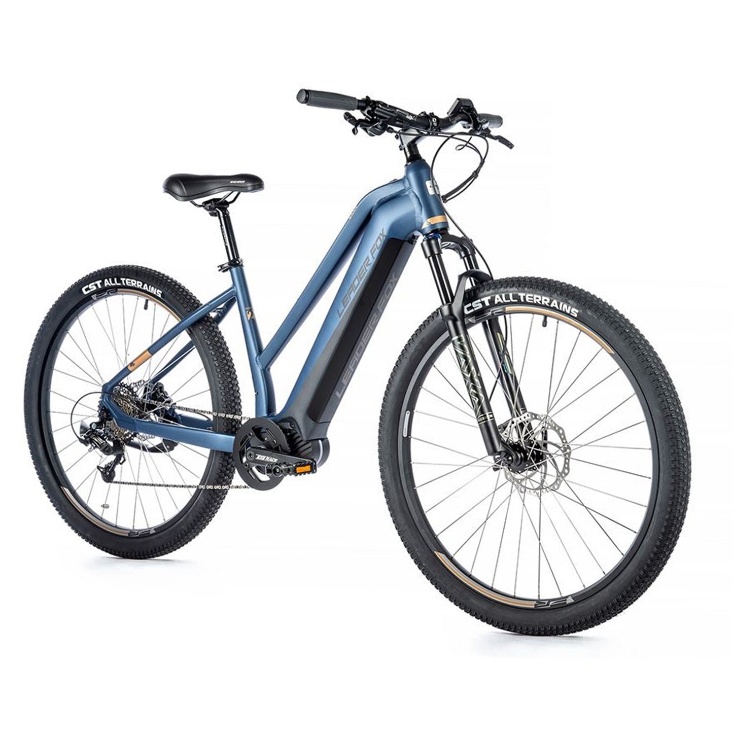 Vélo électrique VTT 29 Leader Fox Swan F bleu mat Bafang M300 15Ah
