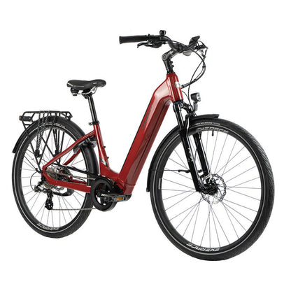 Electric City Bike 28 Leader Fox Saga Red Bafang M300 15Ah