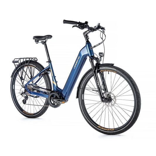 Electric City Bike 28 Leader Fox Saga Blue Bafang M300 15Ah