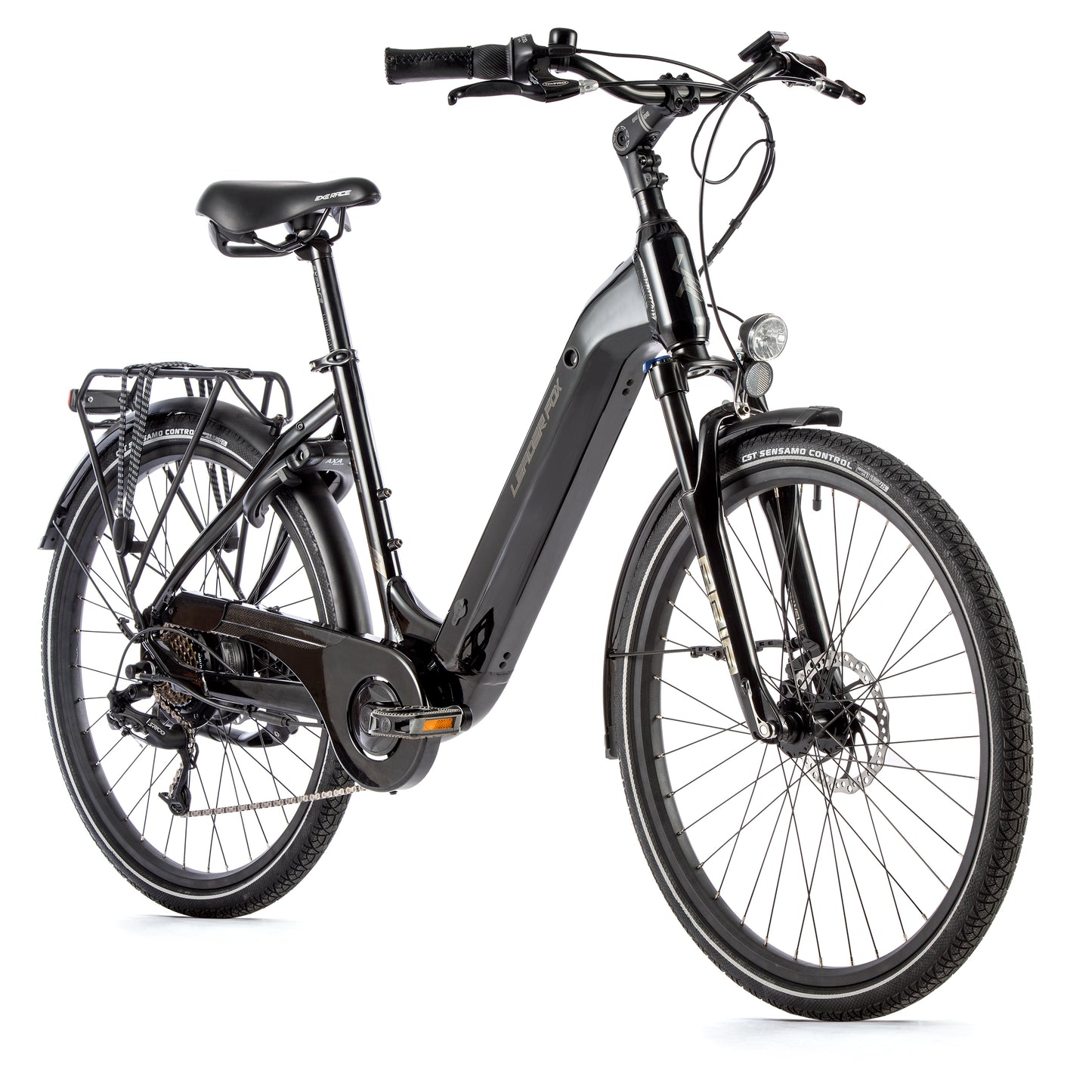 Vélo électrique City 26 Leader Fox Lotus noir Bafang AR 15Ah