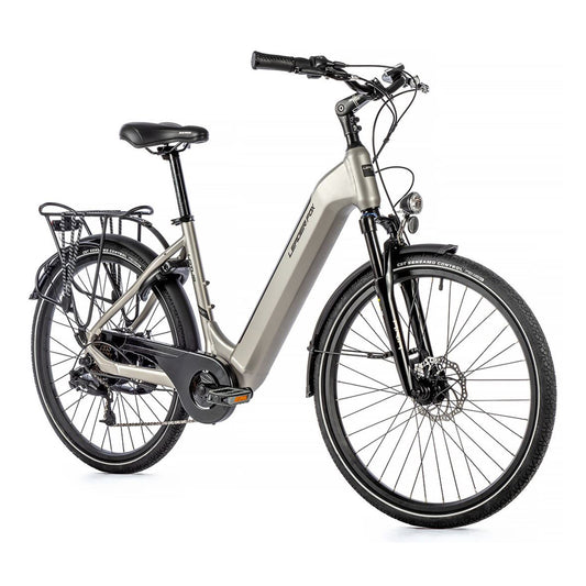 Electric City Bike 26 Leader Fox Lotus silver Bafang RR 15Ah