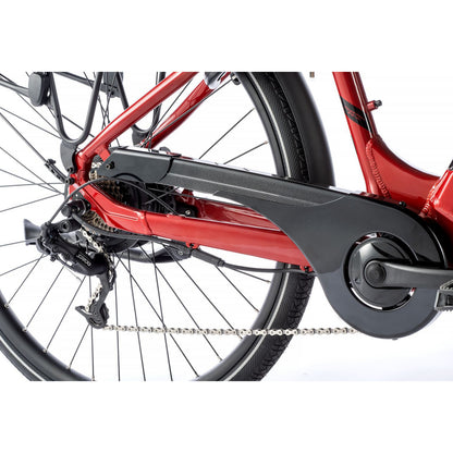 Vélo électrique City 28 Leader Fox Nara rouge Bafang AR 15Ah